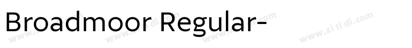 Broadmoor Regular字体转换